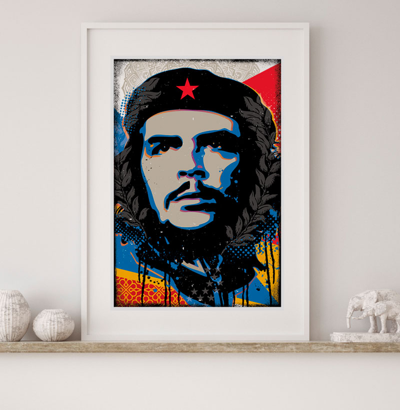 Che Guevara Poster, Che Guevara Decorative Poster, Che Guevara Decor, Che Guevara Famous Photo, Che Guevara Pop Art Poster, Ernesto Che Guevara Poster, Gifts For Socialists, Socialist Home Decor, Socialist Decor