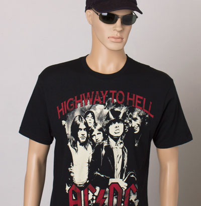 AC/DC T-shirt,AC/DC Highway To Hell T-shirt, Rock Band T-shirts, Classic Rock Band T-shirts, Angus Young, Axl Rose, Phil Rudd, George Young, Chris Slade, Rock Or Bust, Back In Black