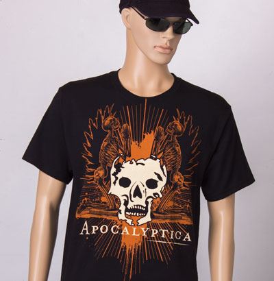 Apocalyptica T-shirt, Skull Shrine, Vintage Metal Band T-shirts, Metal Band Merch, Metal T-shirts, Metalhead Clothing Store, Sad But True, Plays Metallica By Four Cellos