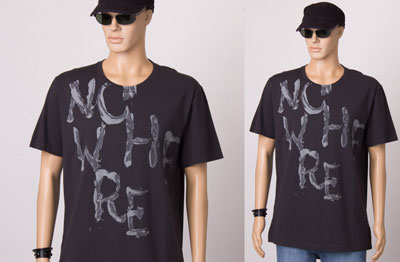 Text Print Men's T-shirt Nowhere, Men's Urban Graphic Tees, Statement T-shirts Online, Typography T-shirts, Nowhere Man