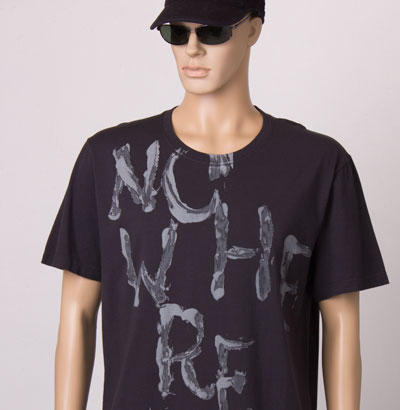 Text T-shirt Nowhere, Men's Urban Graphic Tees, Statement T-shirts Online, Typography T-shirts
