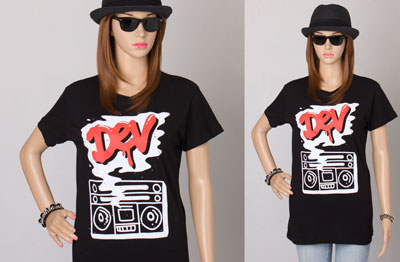 Dev Retro Cassette DecK Women's T-shirt, Dev T-shirt, Electropop Band T-shirts, Hip Hop T-shirt Designs, Devin Star Tailes