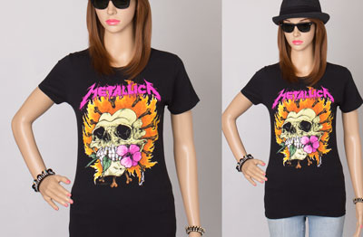 Metallica Flaming Skull Pushead Women's T-shirt, Metal Shirts, Metal Band T-shirts, Metal Merch And Clothing, Metal T-shirts, Metal Tees, Heavy Metal Merchandise, Master Of Puppets, Ride The Lightning